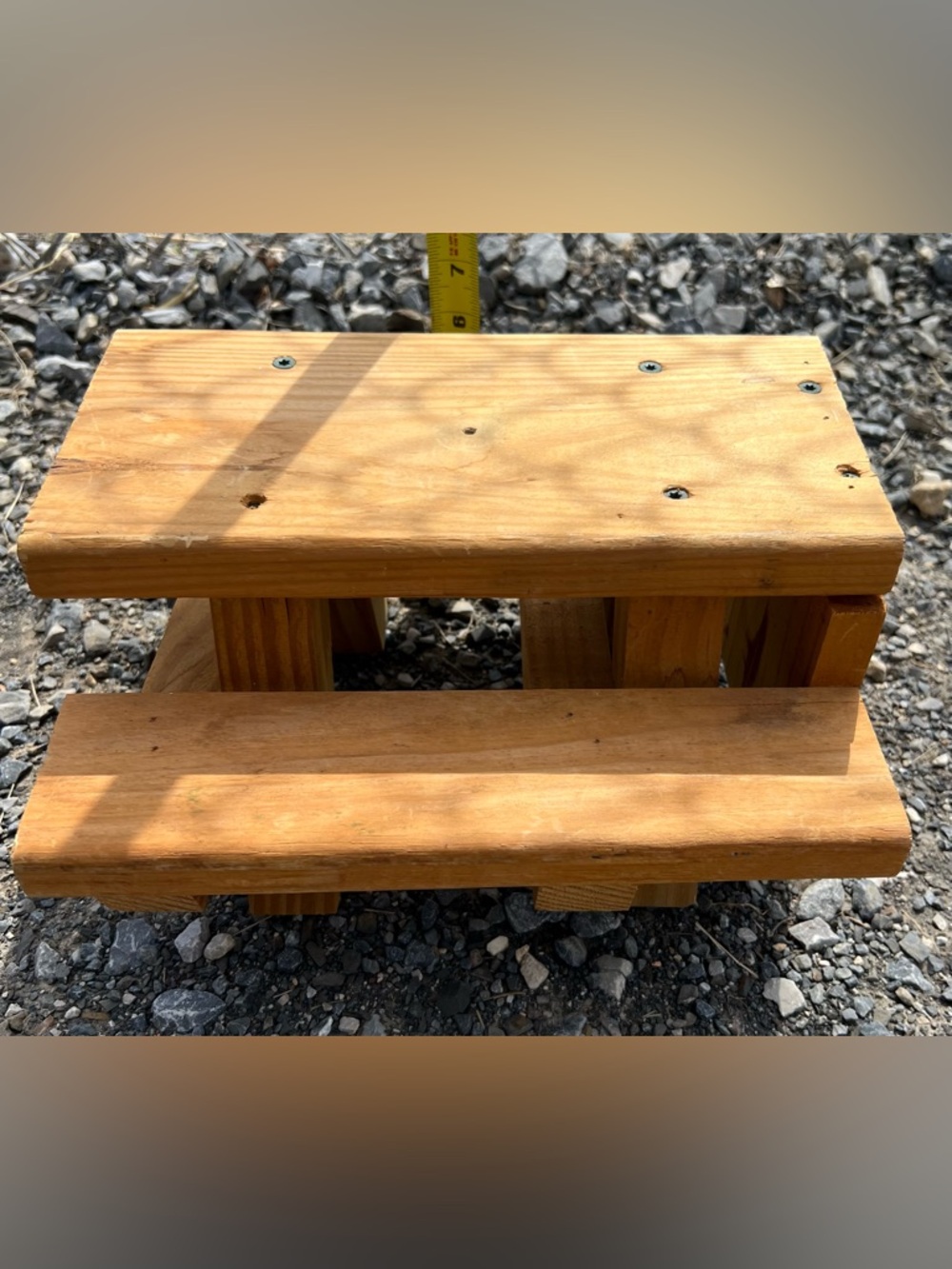 Handcrafted Wooden Mini Picnic Table